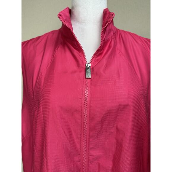 Liz Claiborne Womens Sz XL Pink Solid Sleeveless Zip Up Vest - Picture 11 of 16